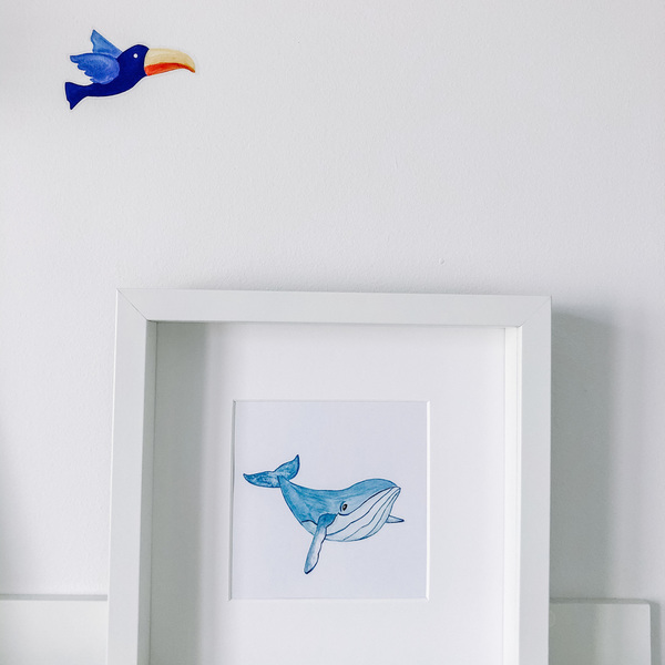 Καδράκι Φάλαινα - πίνακες & κάδρα, αγόρι, παιδικά κάδρα - 2