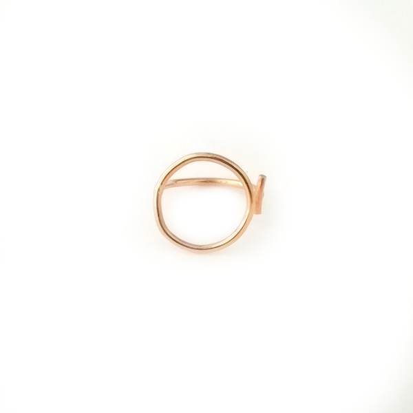 Δαχτυλίδι ασημένιο επίχρυσο Omega 'Ω' / Αυξανόμενο - ασήμι, επιχρυσωμένα, minimal, μικρά, μικρά, boho, boho, αυξομειούμενα - 4