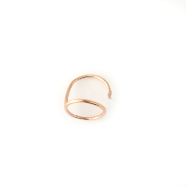 Δαχτυλίδι ασημένιο επίχρυσο Omega 'Ω' / Αυξανόμενο - ασήμι, επιχρυσωμένα, minimal, μικρά, μικρά, boho, boho, αυξομειούμενα - 3
