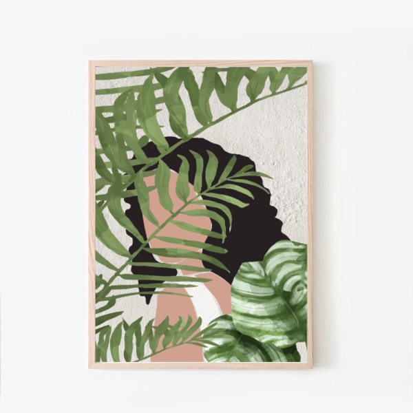 psithurism | artprint with plants | 50x70 - αφίσες, minimal