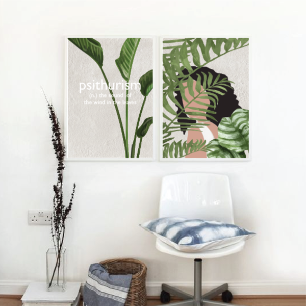 psithurism | artprint with plants | 50x70 - αφίσες, minimal - 3