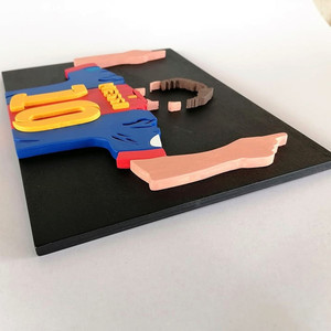 Handmade Barcelona Lionel Messi 3D wood art - πίνακες & κάδρα, ποδόσφαιρο - 2