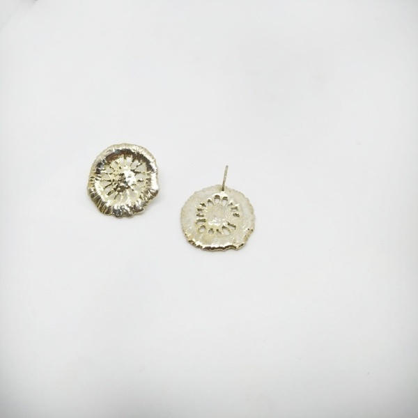 Σκουλαρίκια από ασήμι 925 - ασήμι, δαντέλα, καθημερινό, καρφωτά - 2