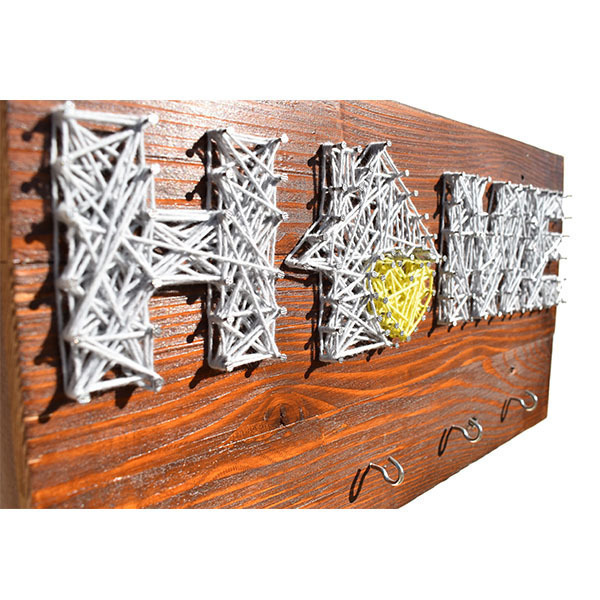 String Art Home - Κρεμαστή Ξύλινη Κλειδοθήκη - κλειδοθήκες, ξύλο - 2