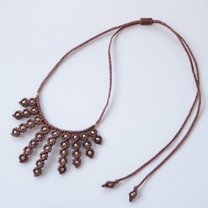 Macrame necklacee - δώρο, μακραμέ, χειροποίητα, χάντρες