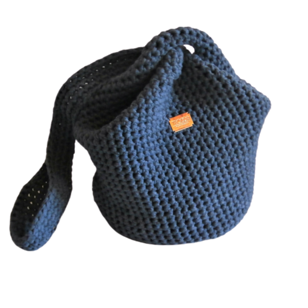Pullthrough Bag, τσάντα, Japanese Knot Bag - ώμου, crochet, χειροποίητα, πλεκτές τσάντες