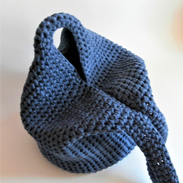 Pullthrough Bag, τσάντα, Japanese Knot Bag - ώμου, crochet, χειροποίητα, πλεκτές τσάντες - 3