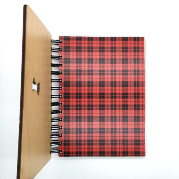 Ξύλινο Σημειωματάριο Κουκουβάγια (Wooden Notebook Owl) 14,5cm x 20cm - ξύλο, δώρο, χειροποίητα, δώρα γενεθλίων, τετράδια & σημειωματάρια - 4