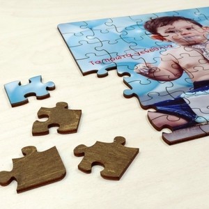 Ξύλινο Puzzle με την φωτογραφία σας κ κείμενο - αδιάβροχο, επιτραπέζια, ξύλινα παιχνίδια - 3