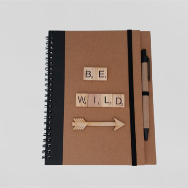 Σημειωματάριο "BE WILD". - αγόρι, δώρο, τετράδια & σημειωματάρια - 2