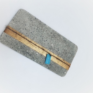 concrete tray _ gold stripe - τσιμέντο, πιατάκια & δίσκοι
