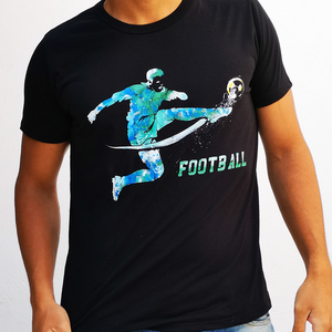 T-shirt ανδρικό 100% βαμβάκι χειροποιητο ποδόσφαιρο