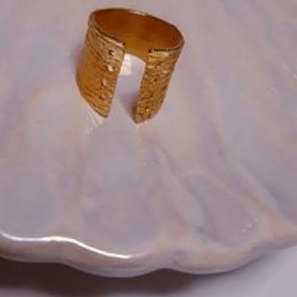 Corset ring - chevalier, επιχρυσωμένα, μεγάλα, αυξομειούμενα, φθηνά