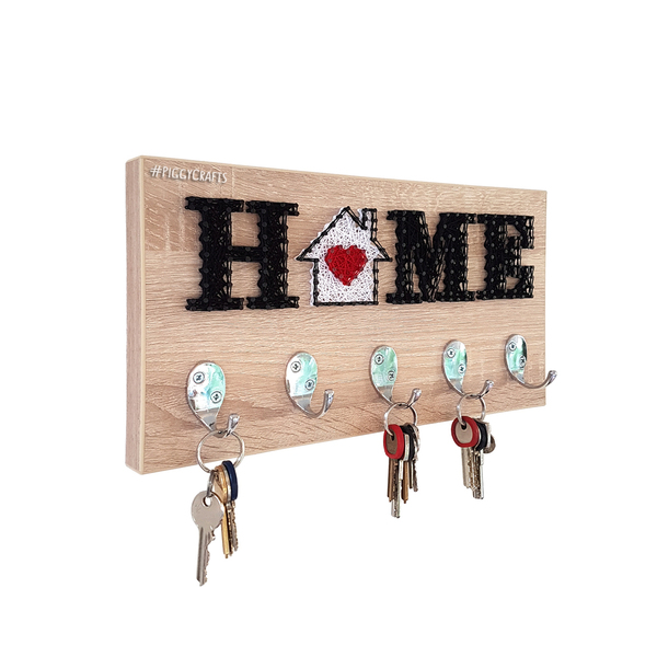 Κλειδοθήκη από μοριοσανίδα "HOME" - κλειδί, κλειδοθήκες - 2