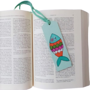Ξύλινος σελιδοδείκτης “Ψαράκι”! - σελιδοδείκτες, ξύλο, ζωγραφισμένα στο χέρι, βιβλίο, δώρα για δασκάλες