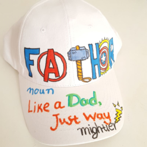 καπέλο jockey για τoν μπαμπά Fathor ο ήρωάς μας - δώρα για τον μπαμπά, γιορτή του πατέρα, σούπερ ήρωες