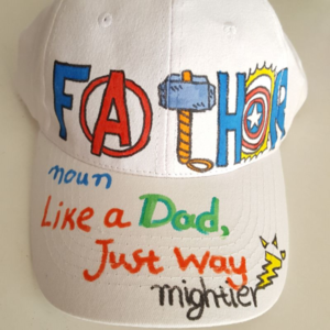 καπέλο jockey για τoν μπαμπά Fathor ο ήρωάς μας - καπέλο, δώρα για τον μπαμπά, γιορτή του πατέρα, σούπερ ήρωες - 2