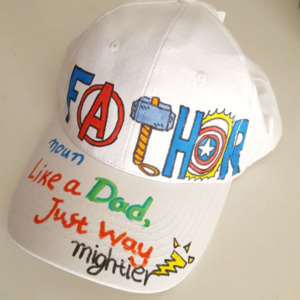 καπέλο jockey για τoν μπαμπά Fathor ο ήρωάς μας - καπέλο, δώρα για τον μπαμπά, γιορτή του πατέρα, σούπερ ήρωες - 3
