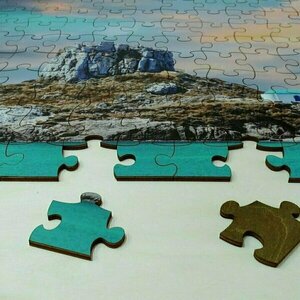 Ξύλινο Puzzle 80x40cm με την φωτογραφία που θα μας στείλετε - customized, επιτραπέζια - 3