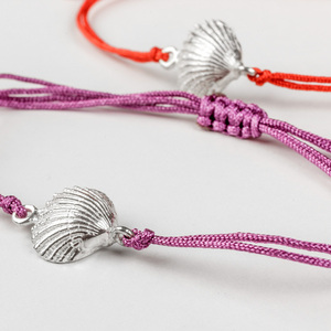 kochyli summer bracelet - charms, χεριού, αυξομειούμενα, κοχύλι, καλοκαιρινό