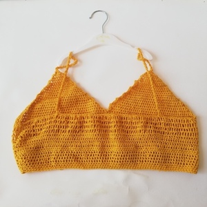 Πλεκτό Τοπ Μουσταρδι! - crop top - 4