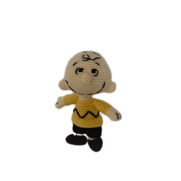 πλεκτό κουκλάκι Charlie Brown - αγόρι, λούτρινα, παιχνίδια, amigurumi, κούκλες