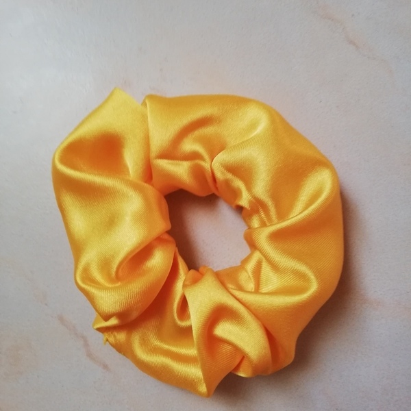 Υφασμάτινο Λαστιχακι Μαλλιων Κιτρινο, Scrunchie! - λαστιχάκια μαλλιών - 2