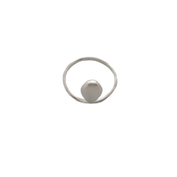 Δαχτυλίδι σταγόνα - ασήμι, minimal, μικρά, boho, σταθερά