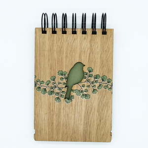 Ξύλινο Σημειωματάριο Birds (Δώρα για όλους) - δώρο, δώρα γενεθλίων, δώρα για αγόρια, δώρα για γυναίκες, τετράδια & σημειωματάρια