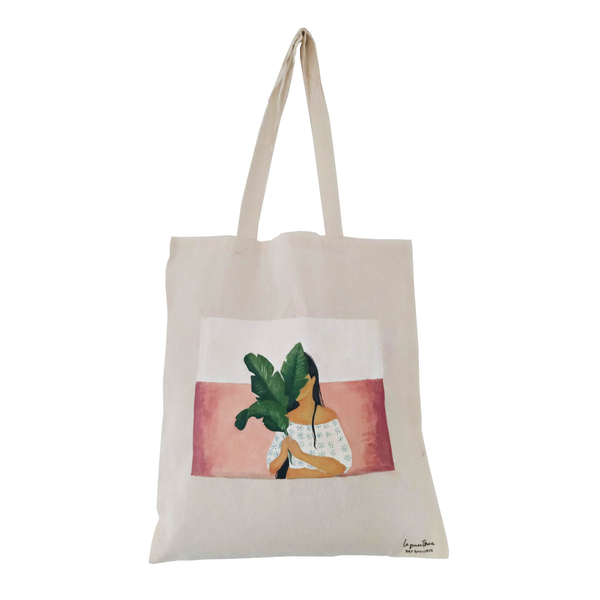 Plant lady | Πάνινη οικολογική τσάντα - ύφασμα, ώμου, μεγάλες, all day, tote, πάνινες τσάντες, φθηνές