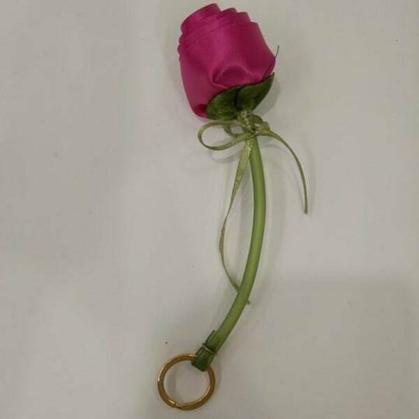 Μπρελόκ τριαντάφυλλο χειροποίητο - δώρο, πρωτότυπα δώρα, δώρα για γυναίκες, αυτοκινήτου, σπιτιού - 2