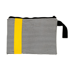 Τσάντα χεριού με λουράκι Yellow smile - χειρός, αδιάβροχο, θαλάσσης, φάκελοι, μικρές