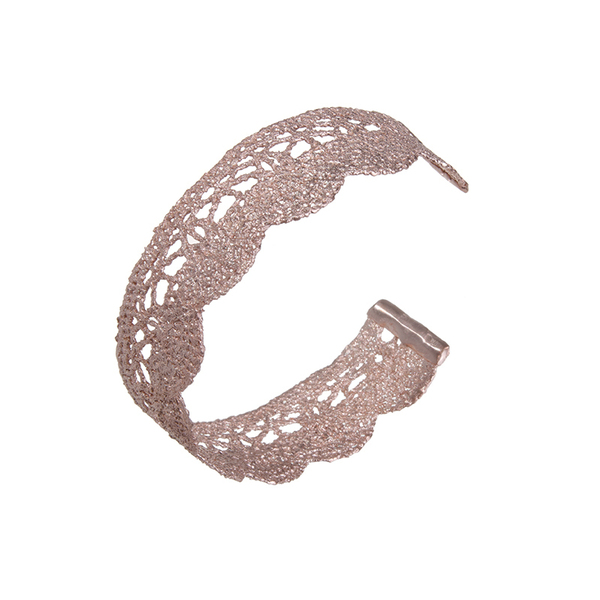 Iris lace bracelet - δαντέλα, επιχρυσωμένα, επάργυρα, επιροδιωμένα - 5