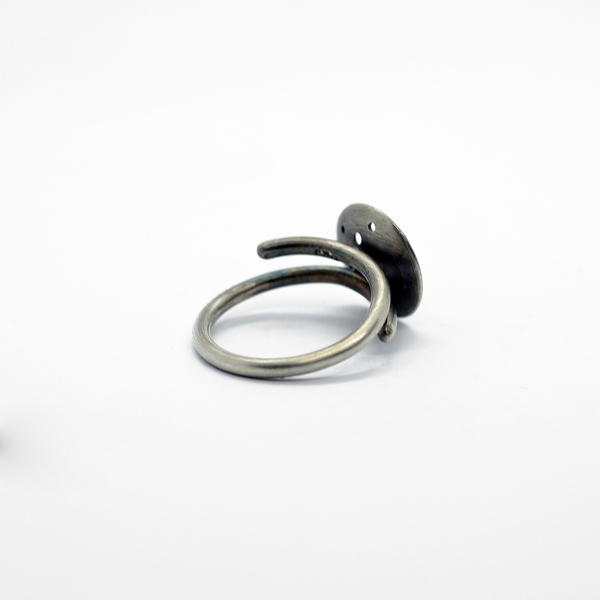 Ανοιχτό Δαχτυλίδι Με Γράνες & Μαργαριτάρι - ασήμι, μαργαριτάρι, ασήμι 925, αυξομειούμενα - 5