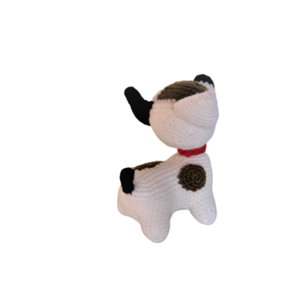 χειροποίητο πλεκτό κουκλάκι σκυλάκι jack russel - δώρο, λούτρινα, amigurumi, κούκλες - 4