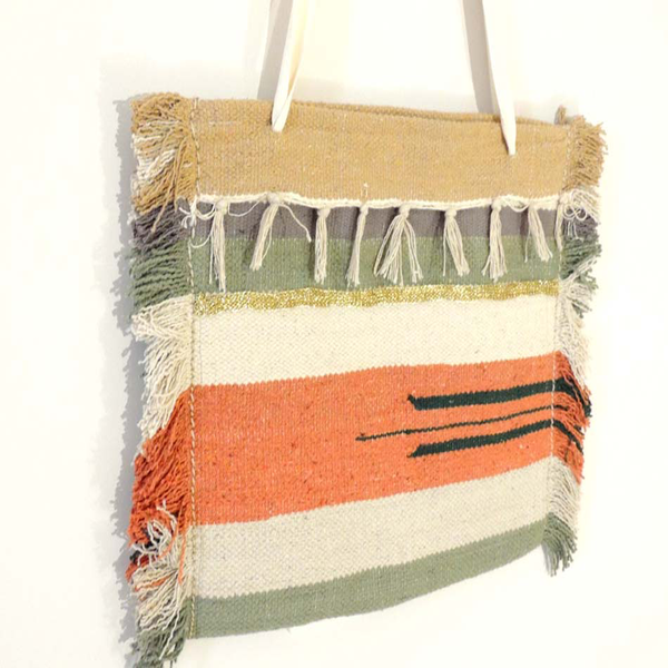 Μεγάλη τσάντα αργαλειού | Bohemian Style - ώμου, πλεκτές τσάντες, βραδινές, μικρές, φθηνές - 2
