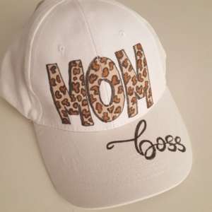 καπέλο jockey δώρο για την μαμά ' MOM boss ' - ύφασμα, μαμά, απαραίτητα καλοκαιρινά αξεσουάρ, γιορτή της μητέρας - 2