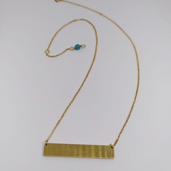 Sunglow Κολιέ- Ταυτότητα λαιμού - charms, επιχρυσωμένα, ασήμι 925, κοντά, ατσάλι, φθηνά - 3