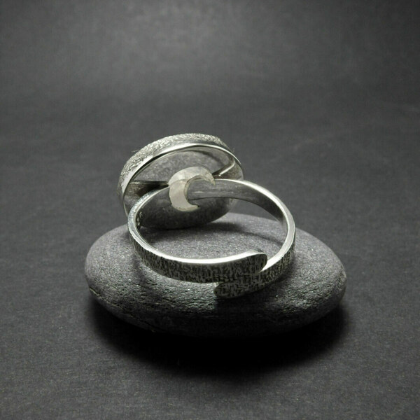 " Magical Moonstone " - Χειροποίητο δαχτυλίδι από ασήμι 925 με Φεγγαρόπετρα!!! - ασήμι, ημιπολύτιμες πέτρες, ασήμι 925, φεγγαρόπετρα, boho, boho, αυξομειούμενα - 3