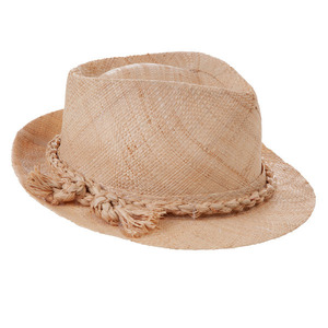 Ψάθινο καπέλο σε φυσικό χρώμα - χειροποίητα, ψάθινα