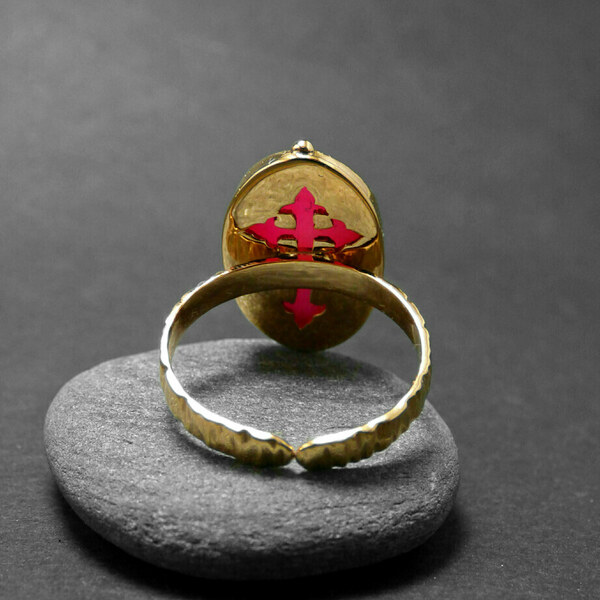 " Druzy Pink Ring" - Χειροποίητο επίχρυσο δαχτυλίδι με Druzy Αχάτη! - ημιπολύτιμες πέτρες, αχάτης, επιχρυσωμένα, μικρά, boho, boho, αυξομειούμενα, φθηνά - 3