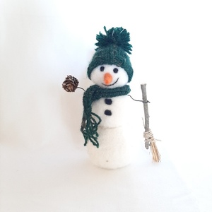 Χιονάνθρωπος - χειροποίητα, χριστουγεννιάτικο, διακοσμητικά, στολίδι δέντρου, στολισμός τραπεζιού