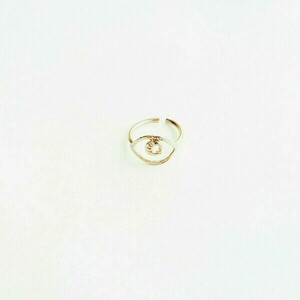 Δαχτυλίδι ροζ χρυσό μάτι - μάτι, minimal, μικρά, boho, boho, μπρούντζος, αυξομειούμενα, φθηνά - 5