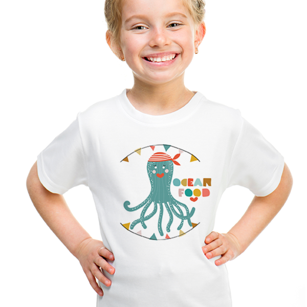 Παιδικό T-shirt - Χταπόδι Θηλυκό Organic Cotton - κορίτσι, αγόρι, παιδικά ρούχα, 1-2 ετών - 2