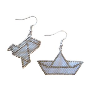 Σκουλαρίκια Origami - κρεμαστά