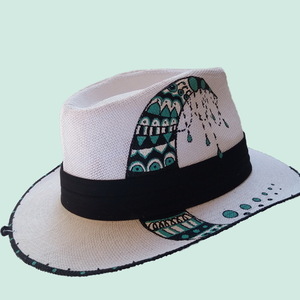Custom / Handpainted καπέλο - δώρο, καπέλο, δώρα για γυναίκες, ψάθινα
