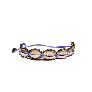 Crownie Bracelet - μακραμέ, αυξομειούμενα, ημιπολύτιμες πέτρες, κοχύλι, boho