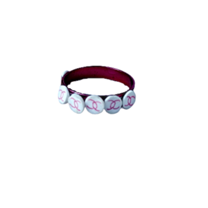 δαχτυλίδι φούξια λογότυπο σανέλ, αλουμίνιο - πηλός, μικρά, boho, σταθερά, φθηνά