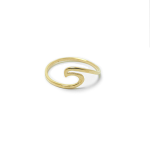 " Wave Ring " - Χειροποίητο επίχρυσο - επάργυρο δαχτυλίδι σε σχήμα κύμα της θάλασσας...! - επιχρυσωμένα, επάργυρα, μικρά, σταθερά