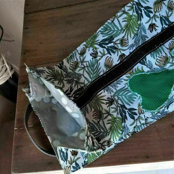 Χειροποίητο Lunchbag- Τσάντα κολατσιού ( 3 lt ) - χειρός, ύφασμα, μεγάλες, all day, φθηνές - 2